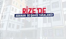 Rize'de 53 Aranan Şahıs Yakalandı