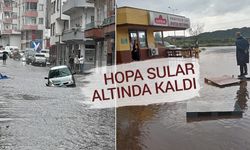 Hopa'da sağanak hasara yol açtı