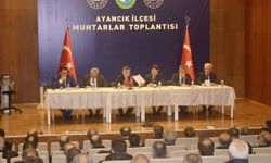 Ayancık’ta Muhtarlar Toplantısı yapıldı