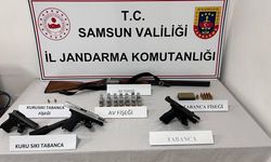 Samsun'da evinde ruhsatsız silah bulunduran kişi gözaltına alındı