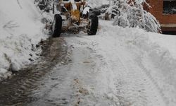 Trabzon'da evinin yolu kardan kapanan astım hastası kadına sağlık hizmeti ulaştırıldı