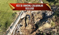 Rize Sahur Deresi'nde İmalat Noktaları ve Makinalı Çalışmalar İncelendi