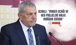 Ocaklı: "Maden Ocağı ve HES Projeleri Halkı Mağdur Ediyor"