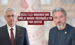 Başkan Durmuş’tan Rizeli Bakan Memişoğlu’na Tam Destek