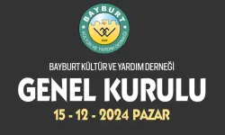 Bayburt Kültür ve Yardım Derneği 39. Olağan Kongresini Gerçekleştiriyor