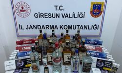 Giresun'da kaçak alkol ve sigara operasyonu