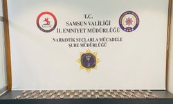 Samsun'da düzenlenen uyuşturucu operasyonunda 2024 sentetik ecza ele geçirildi