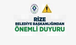 Rize Belediyesi'nden Dolandırıcılık Uyarısı