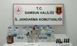 Samsun'da sahte içki üreten şüpheli yakalandı