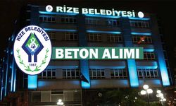 Rize Belediyesi beton alımı yapacak