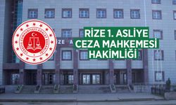 RİZE 1. ASLİYE CEZA MAHKEMESİ HAKİMLİĞİ