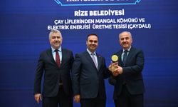 Rize Belediyesi'nin "Çay Lifinden Mangal Kömürü Ve Enerji Üretim Tesisi"ne ödül