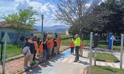 Almus'ta öğrencilere trafik eğitimi verildi