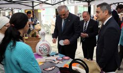 Bafra'da "Engelsiz Emekler El Sanatları" sergisi açıldı