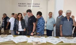 Boyabat'ta "Yazmanın İzinde" taş baskı sergisi açıldı