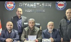 Diyanet-Sen Düzce Şubesinden imza kampanyası