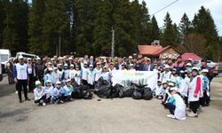 Giresun'da Kulakkaya Yaylası'ndaki çöpler toplandı