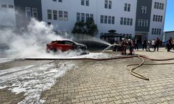 Giresun'da, sivil savunma ve itfaiyecilik programı öğrencileri tatbikat yaptı