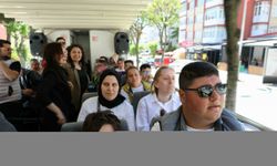 Karabük'te engelliler, üstü açık otobüsle şehir turu yaptı