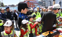 Samsun'da çocuklara trafik eğitimi verildi