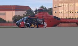 Samsun'da kalp krizi geçiren hasta ambulans helikopterle hastaneye kaldırıldı