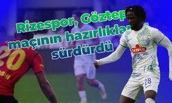 Çaykur Rizespor, Göztepe maçının hazırlıklarını sürdürdü