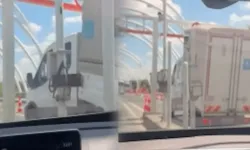 Avrasya Tüneli girişinde kaza: Kamyonet böyle çarptı