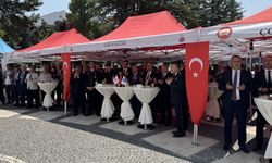 Çorum'daki bayramlaşma töreninde Filistinliler için dua edildi