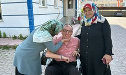İlkokul öğrencisinin mavi kapak kampanyası fiziksel engelli İsmail'e bayram hediyesi oldu