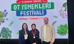 Samsun'da lise öğrencisi "Otlu Lezzetler Yarışması"nda altın madalya kazandı