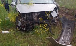 Tokat'ta tarlaya devrilen otomobildeki 3 kişi yaralandı