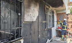 Tokat'ta yangın çıkan dairede hasar oluştu