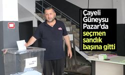 Rize'de seçmenler muhtarlık seçimi için sandığa gitti