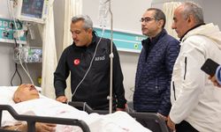 Vali Baydaş’tan yol göçmesi sonucu kazada yaralanan vatandaşlara ziyaret
