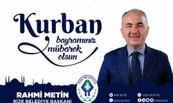 Rize Belediye Başkanı Rahmi Metin'den Kurban Bayramı mesajı