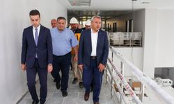 Vali Baydaş, yapımı süren Çayeli Devlet Hastanesi’nde incelemelerde bulundu
