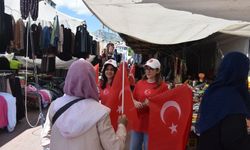 Gümüşhane'nin her tarafı Türk bayraklarıyla donatıldı