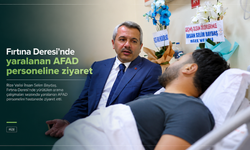 Vali Baydaş yaralı AFAD personeliniz ziyaret etti