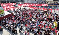 Rize'de, milli maç heyecanı