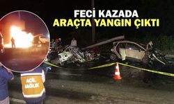Çayeli'nde zincirleme kaza sonrası yangın; 3 ölü, 4 yaralı