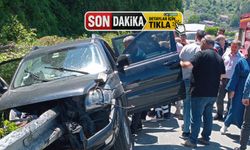 Artvin'de refüje çarpan cipin sürücüsü yaralandı