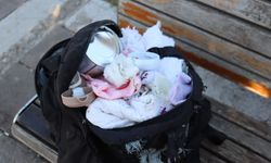 Fünye ile patlatılan çantadan bebek kıyafetleri çıktı