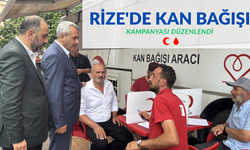 Rize'de kan bağışı kampanyası düzenlendi
