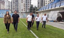 Pazar Futbol Sahası Tribün İnşaatında Yüzde 70 Tamamlandı