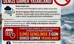 Ordu'da 3 gün denize girmek yasaklandı