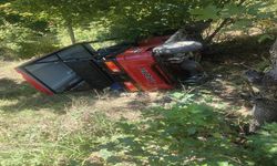 Artvin'de elektrikli araç devrildi, sürücü öldü