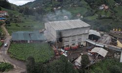 Rize'de çay fabrikasında çıkan yangın kontrol altına alındı