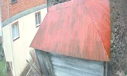 SERENDİNİN HEYELANLA YIKILDIĞI ANLAR KAMERADA