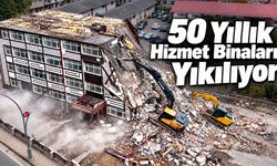 Rize İl Özel İdaresinin Riskli Binalarında Yıkım Başladı