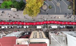 100 Metrelik Türk Bayrağı Rize’de Dalgalandı